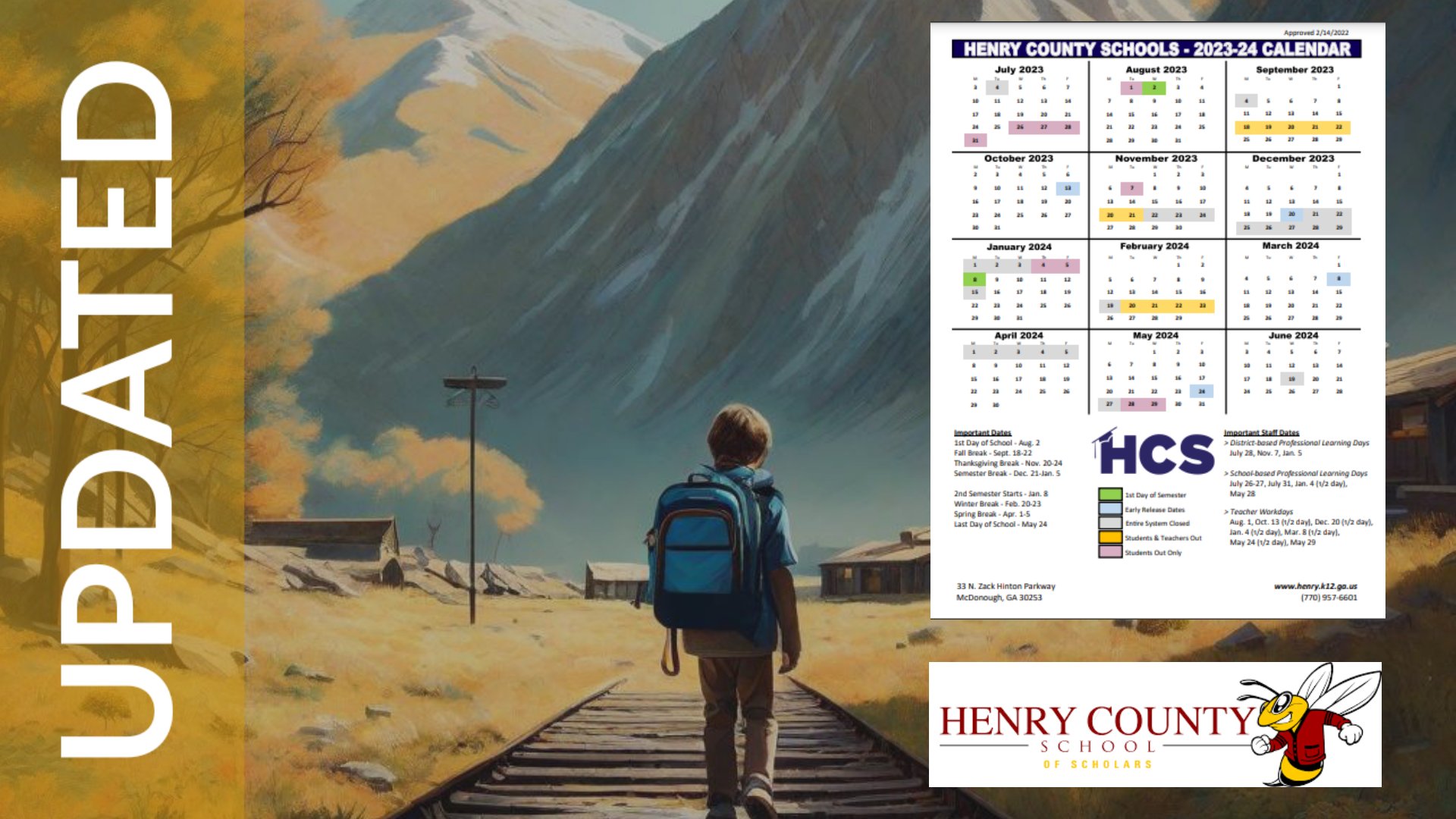 Download the Henry County Schools Calendar Balancing Education High