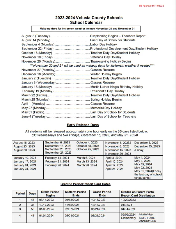 Download Volusia County Schools Calendar Balancing Key Factors High